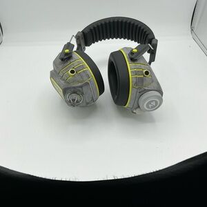 Gray and Yellow Wireless Headphones
